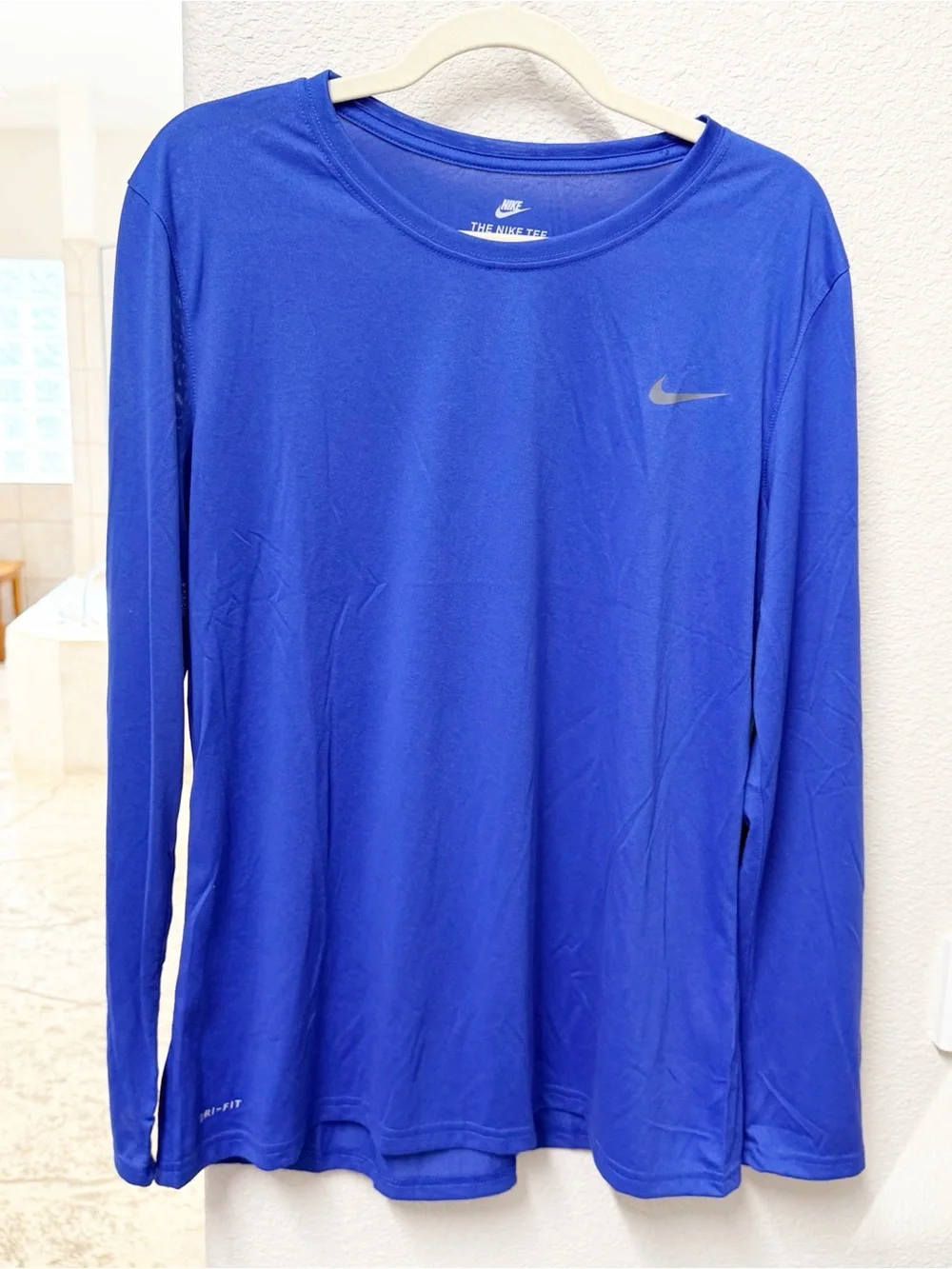 NEW Nike Blue Dri-FIT Long Sleeve Tee XL NWOT